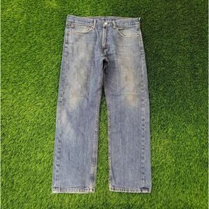 LEVIS 505 Straight Jeans 34x30 Faded Blue